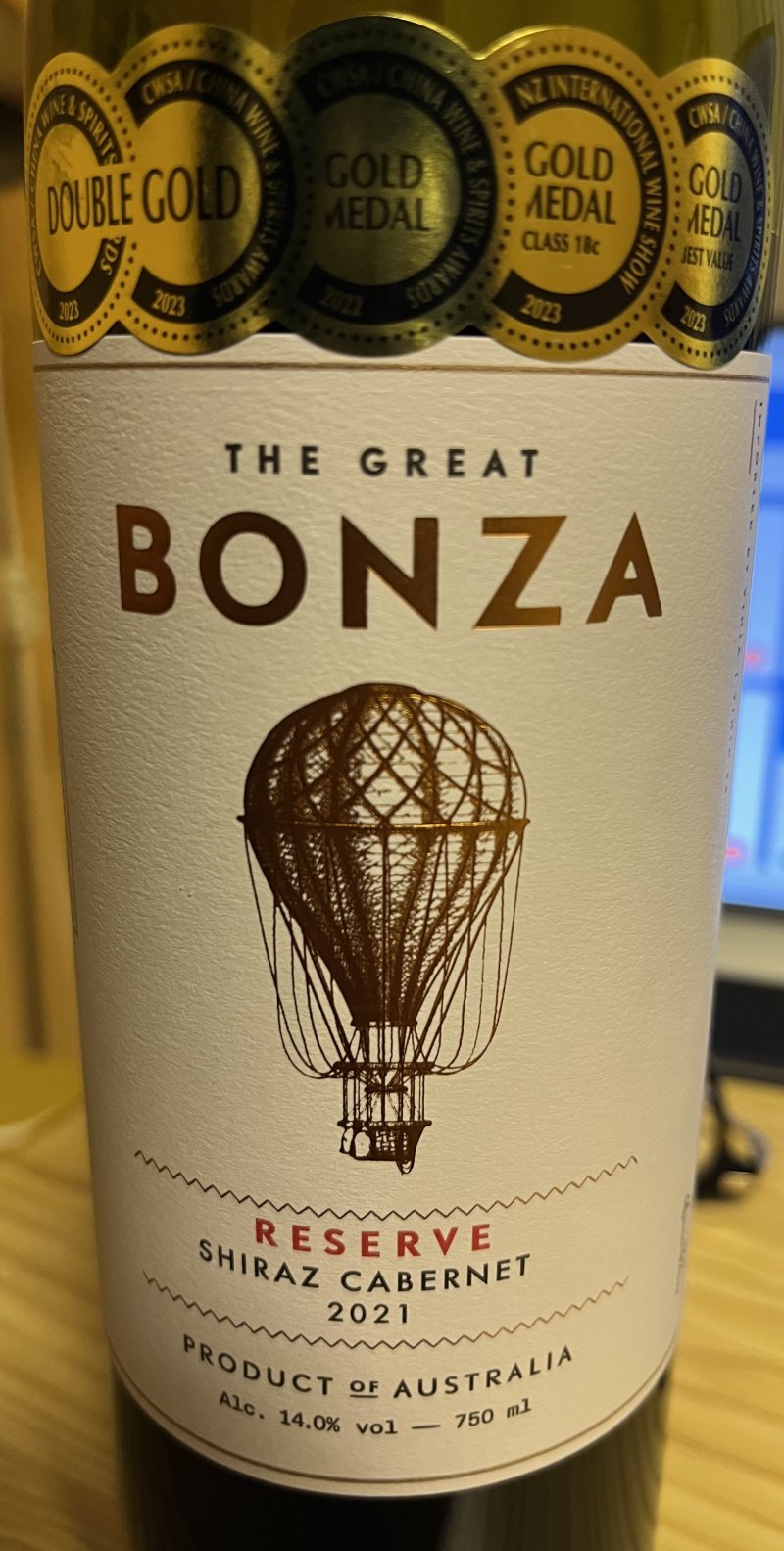 Framsida av The Great Bonza Reserve