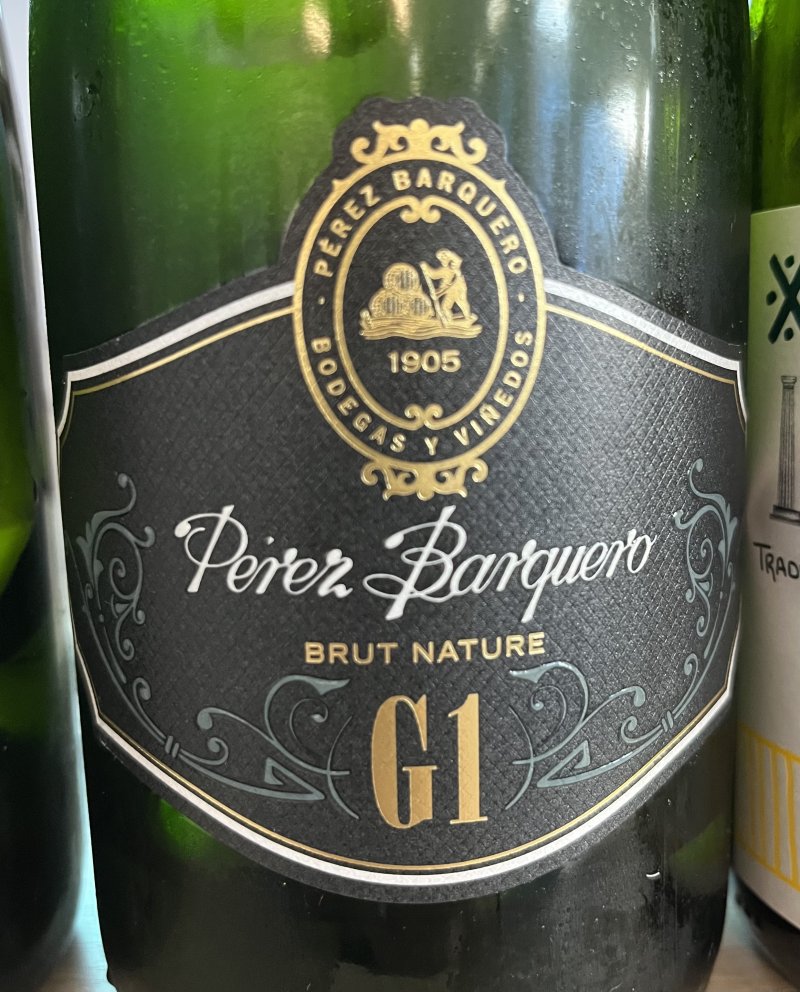 Framsida av Pérez Barquero G1 Brut Nature
