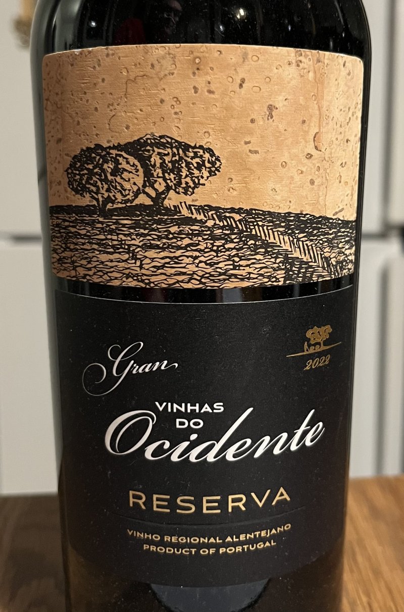 Framsida av Gran Vinhas do Ocidente Reserva