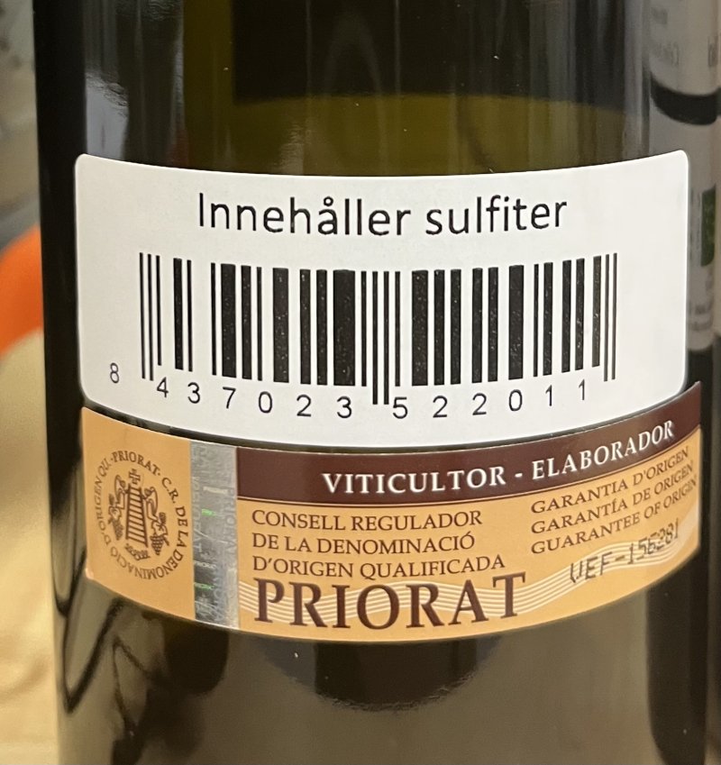 Baksida av Lluna Vella Celler Balaguer i Cabré