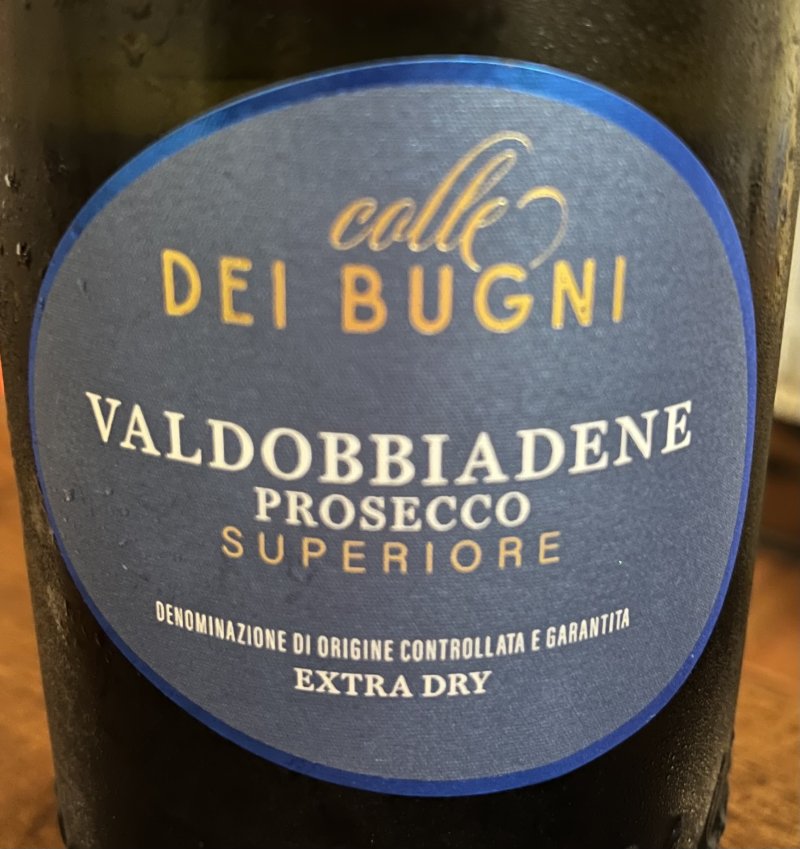 Framsida av Dei Bugni Valdobbiadene Prosecco Superiore