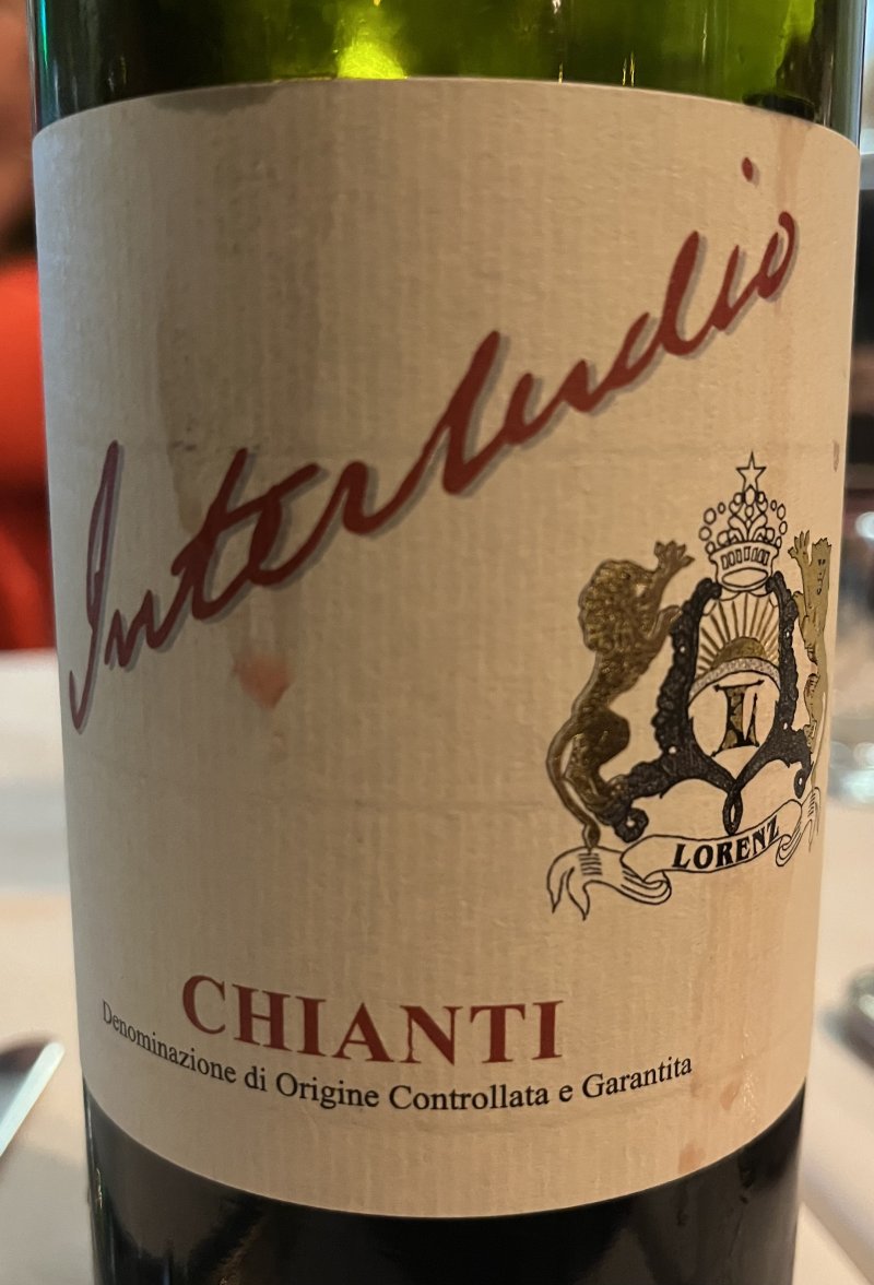 Framsida av Interludio Chianti