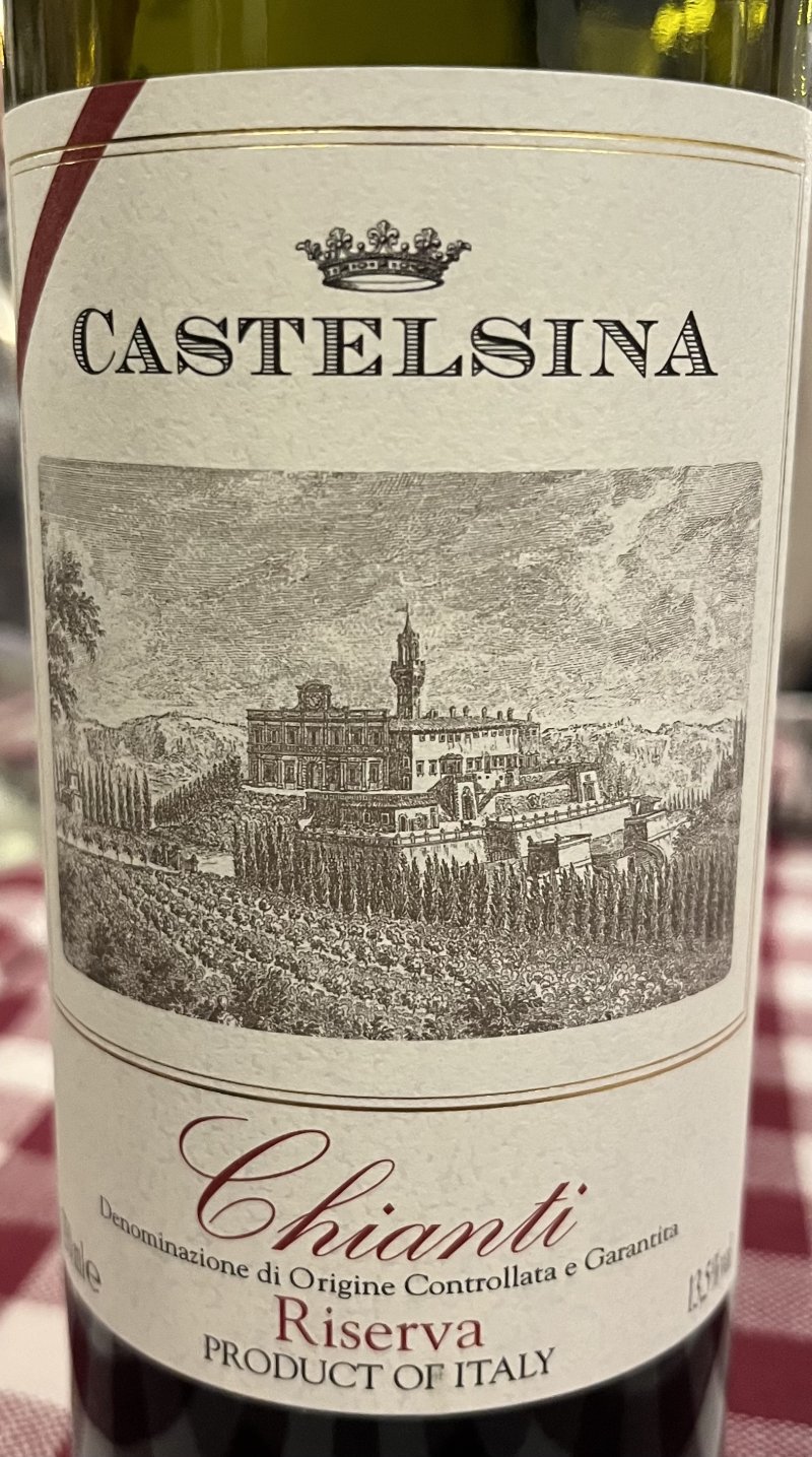 Framsida av Catelsina Chianti Riserva