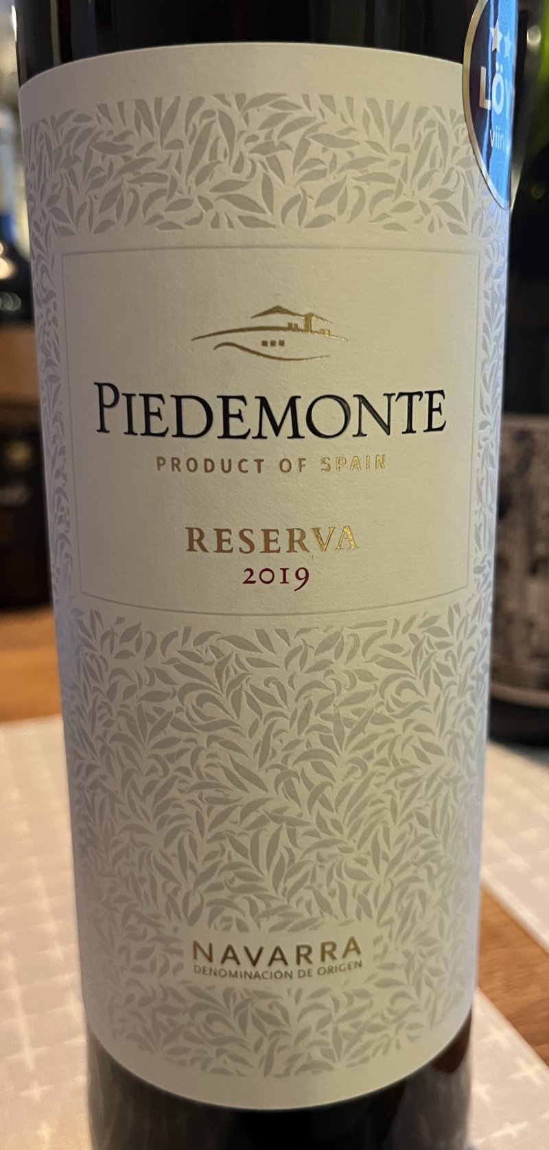 Framsida av Piedemonte Reserva