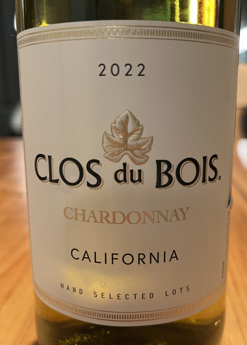Framsida av Clous du Bois Chardonnay