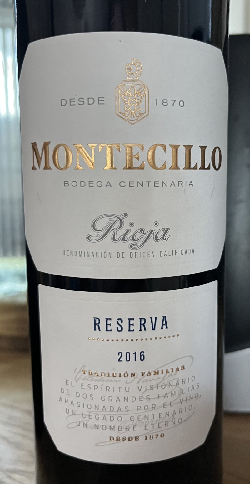 Framsida av Montecillo Rioja Reserva