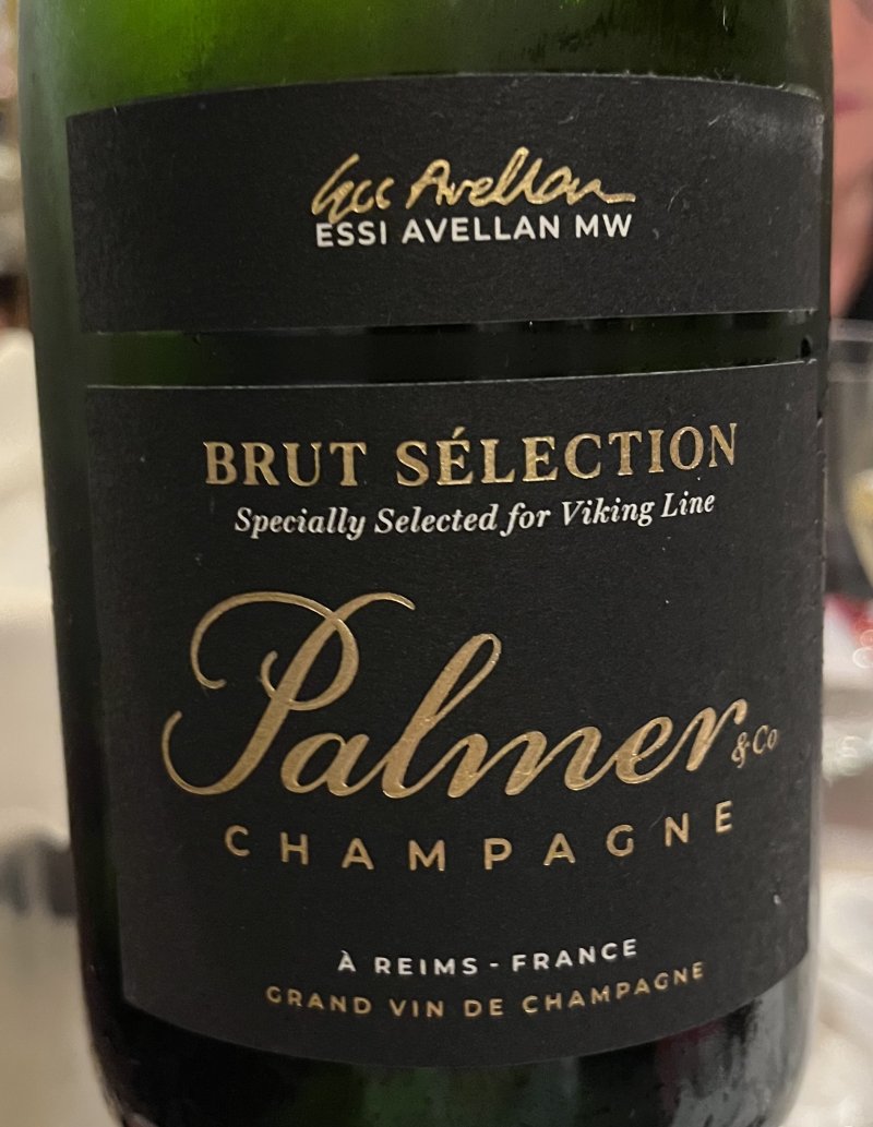 Framsida av Palmer Champagne Viking Line