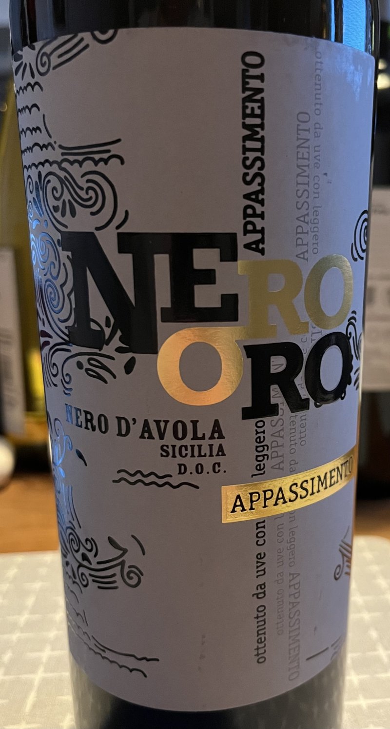 Framsida av Nero Oro Appassimento