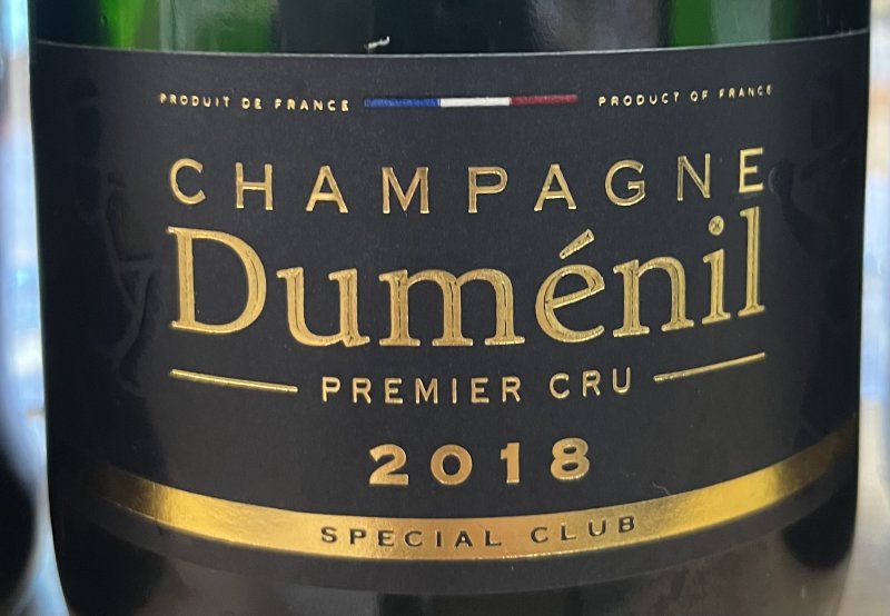 Framsida av Champagne Duménil Prmier Cru Special Club