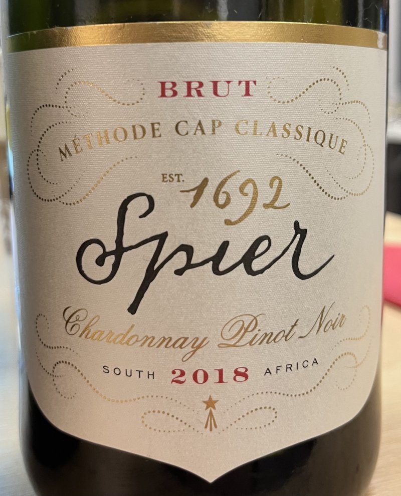 Framsida av Spier 1692 Chardonnay Pinot Noir