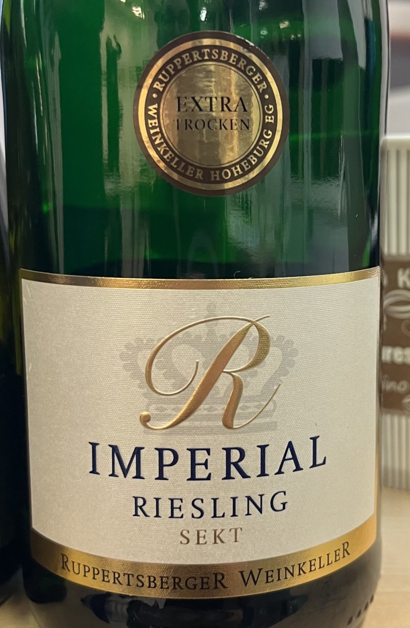 Framsida av Ruppertsberger Imperial Riesling Sekt