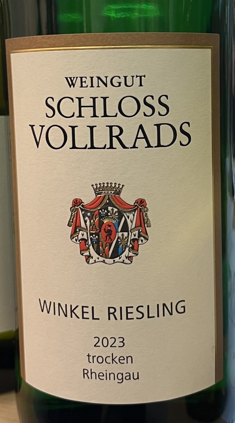 Framsida av Schloss Vollrads Winkel Riesling Trocken