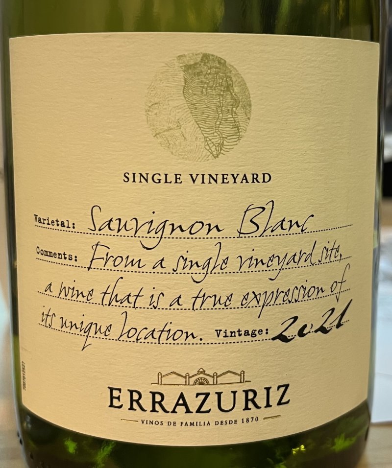 Framsida av Errázuriz Sauvignon Blanc Single Vineyard