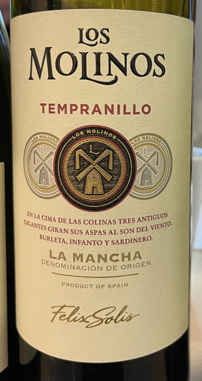 Framsida av Los Molinos Tepranillo