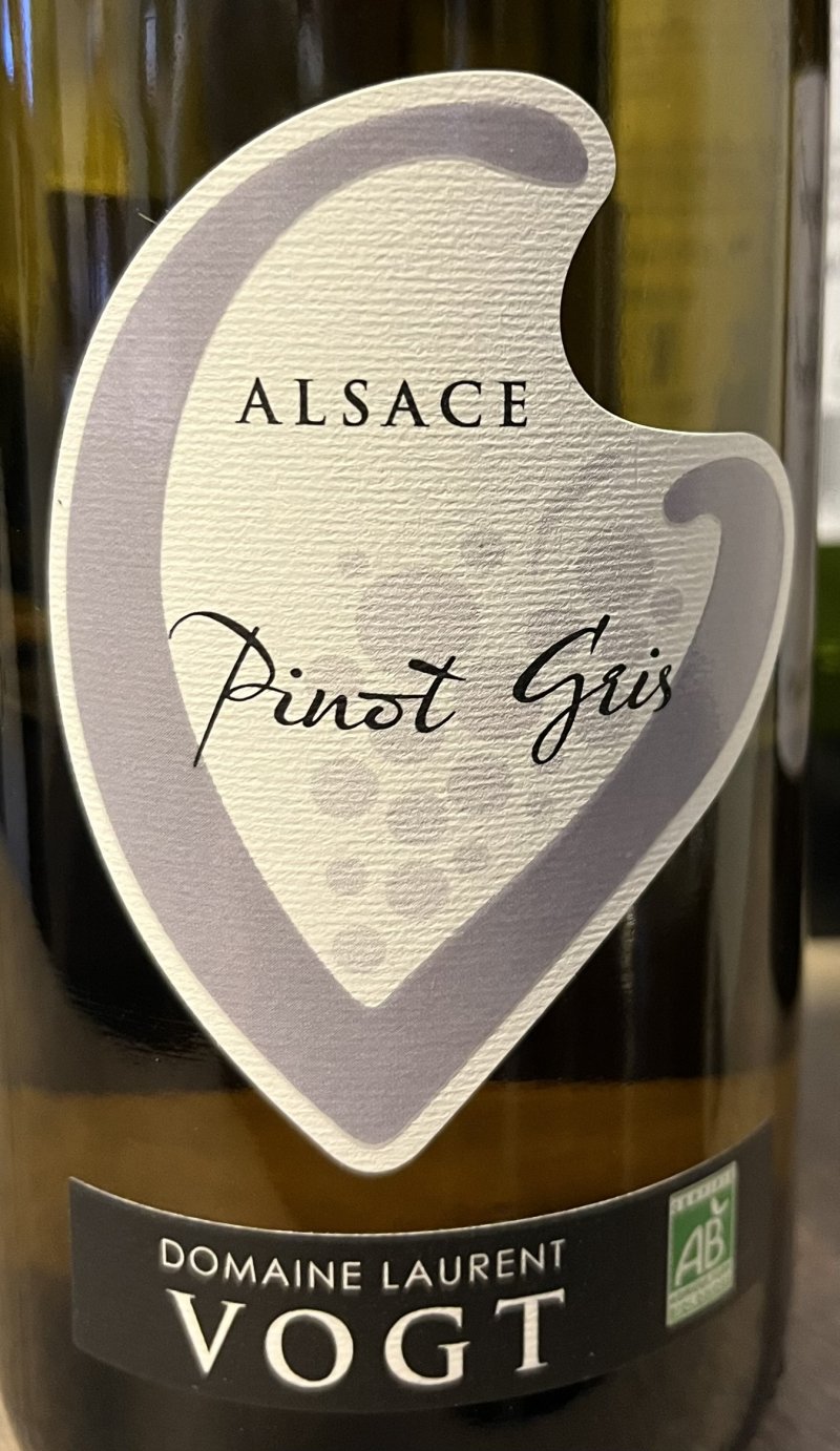 Framsida av Laurent Vogt Pinot Gris 2023