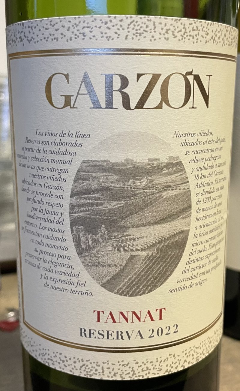 Framsida av Garzón Tannat Reserva