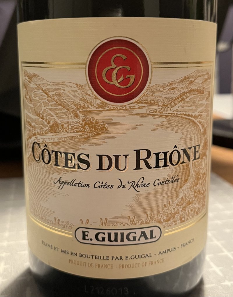 Framsida av Côtes Du Rhône