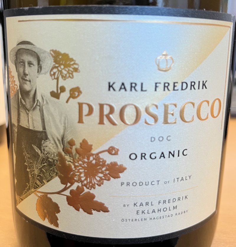 Framsida av Karl Fredrik Prosecco