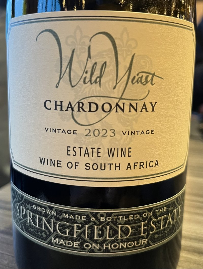 Framsida av Wild Yeast Chardonnay